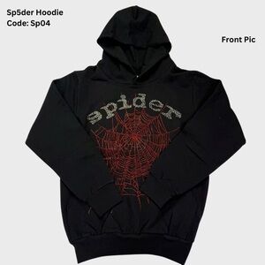 Black and Red Spider Hoodie
